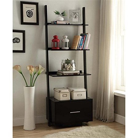 CONVENIENCE CONCEPTS American Heritage Ladder Bookcase with File Drawer - CO54154